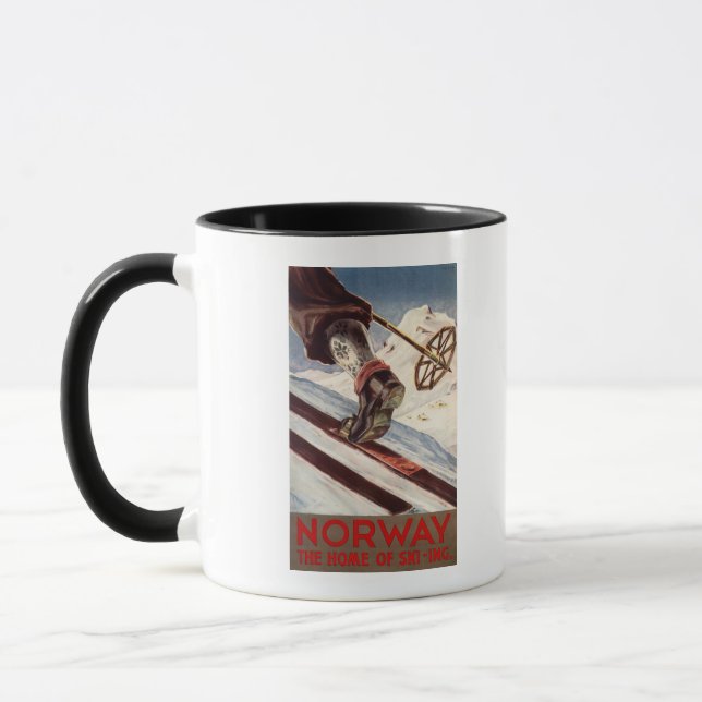 Mug Norvège - La maison du ski (Gauche)