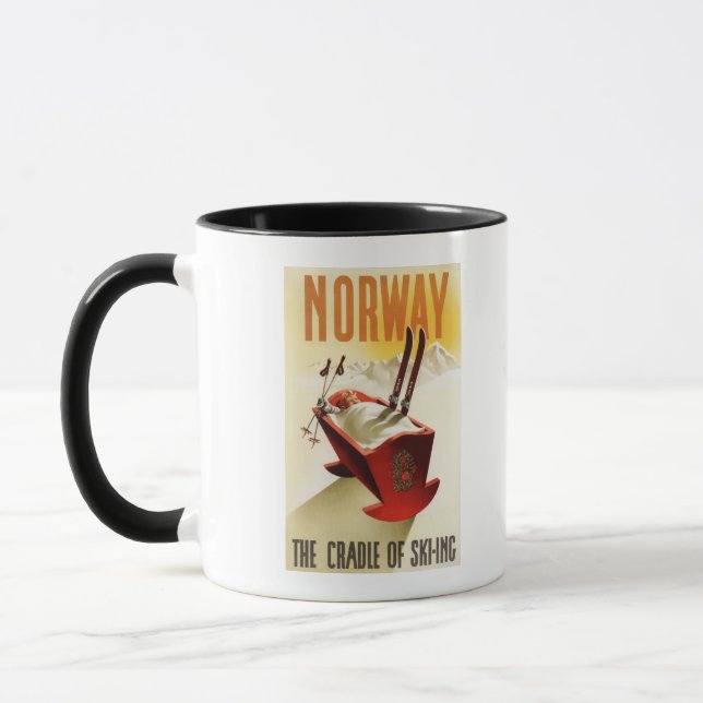 Mug Norvège - Le berceau du ski (Gauche)