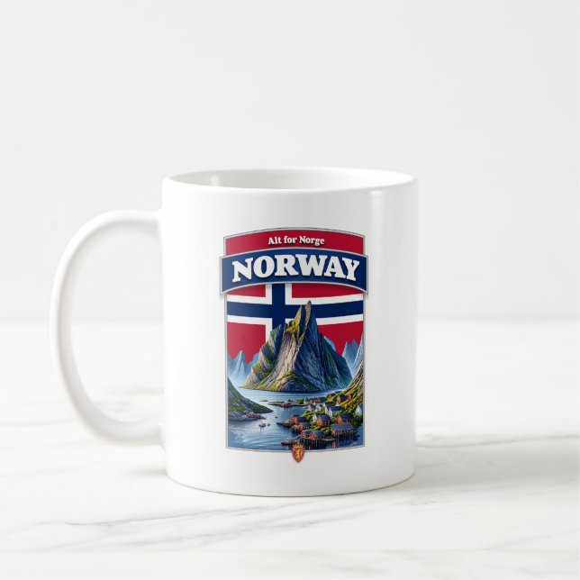 Mug Norvège Norge Scandinavie Europe (Gauche)