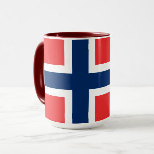 Mug Norvège, pavillon norvégien, armoiries