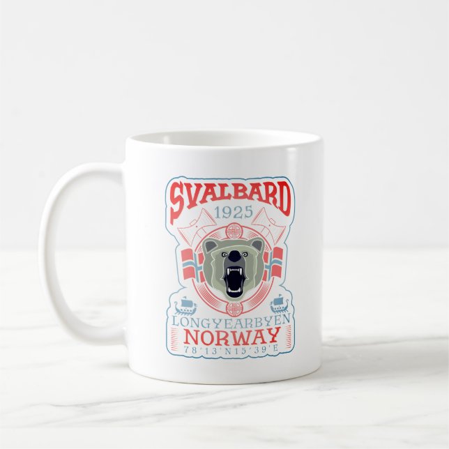 MUG NORVÈGE SVALBARD LONGYEARBYEN. (Gauche)