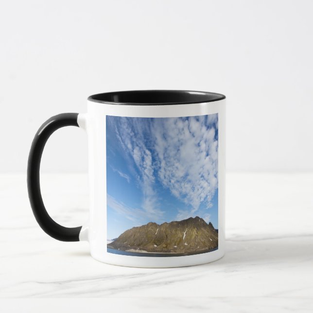 Mug Norvège, Svalbard, Nuages au-dessus de falaises ab (Gauche)