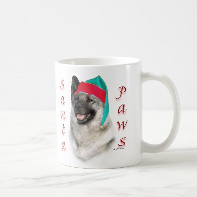 Mug Norvégien Elkhound Père Noël Paws (Droite)