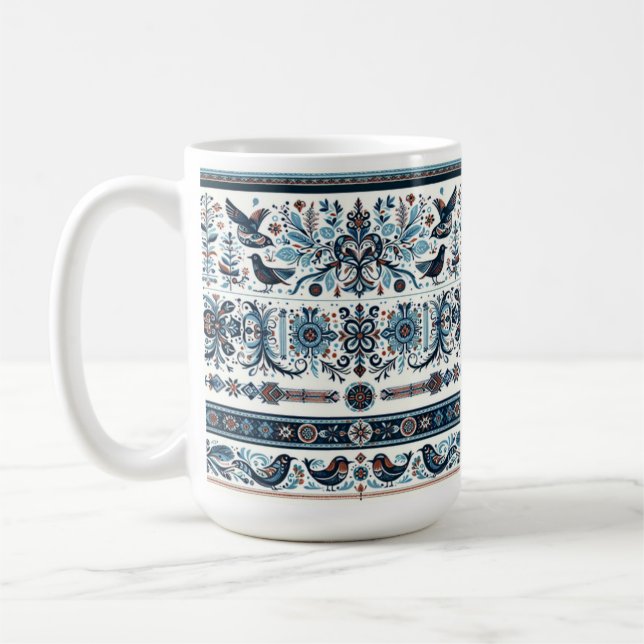Mug Norvégien ou Danois Mère Céramique 15oz Norvégien (Gauche)