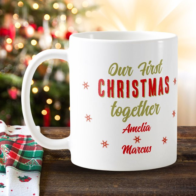 Mug Nos premiers Noël Ensemble Flammes De Neige (Créateur téléchargé)