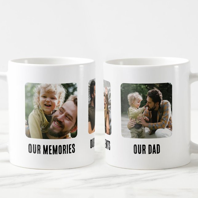 Mug Nos souvenirs Nos moments Notre papa Fête des père (Créateur téléchargé)