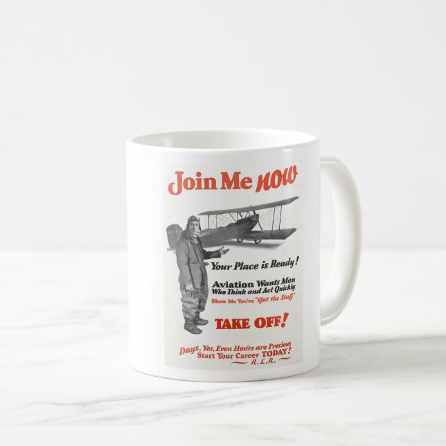 Mug NOSTALGIE vintage PUBLICITÉ AVIATION PRÉCOCE (Devant droit)