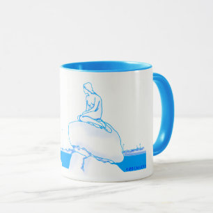 Mug Nostalgique chic élégant de croquis de Copenhague