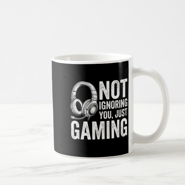 Mug Not Ignoring You Gaming Headset Graphic Video Game (Droite)