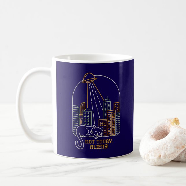 Mug Not Today Aliens (Avec donut)