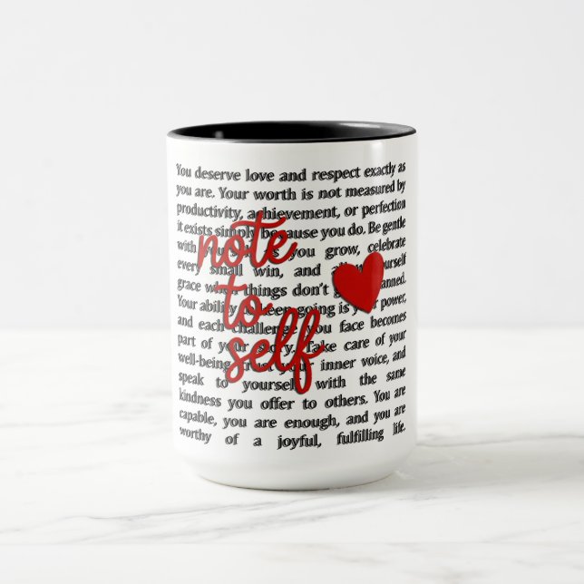 Mug Note à moi-même (Centre)