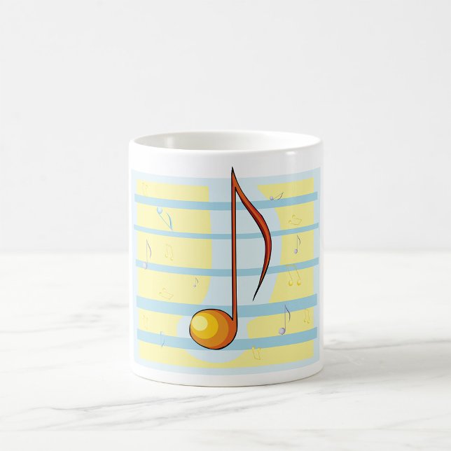 Mug Note de musique abstraite pastel partition (Créateur téléchargé)