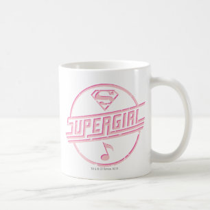 Mug Note de musique rose Supergirl