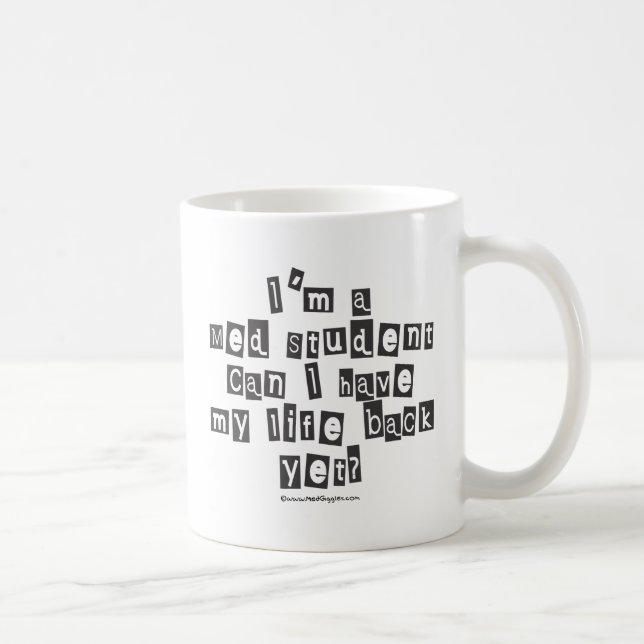 Mug Note de rançon d'étudiant de Med (Droite)