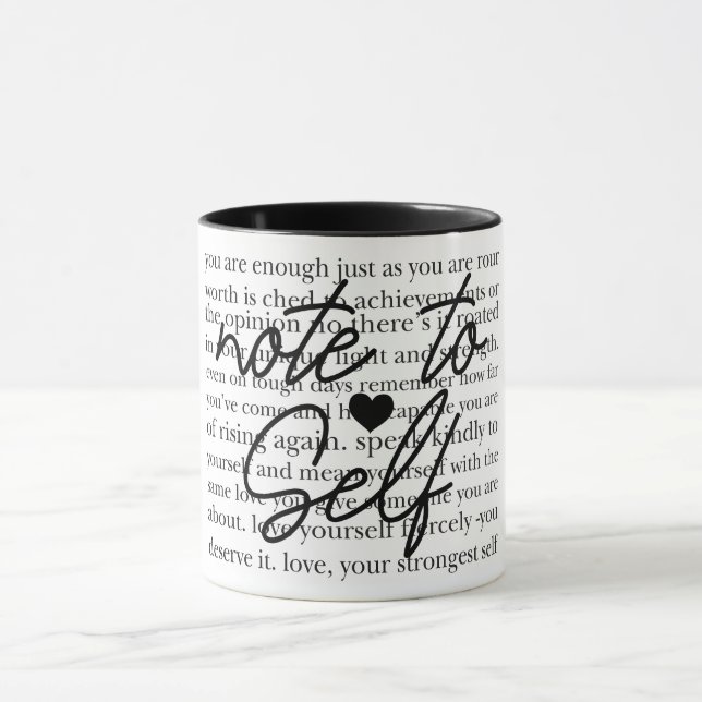 Mug Note Inspirante Pour Soi (Centre)