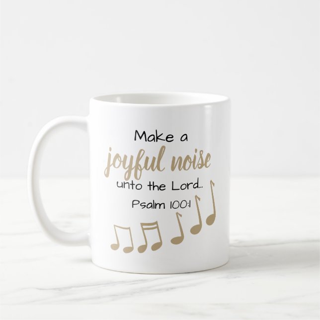 Mug Note musicale Écriture musicienne blanc (Gauche)