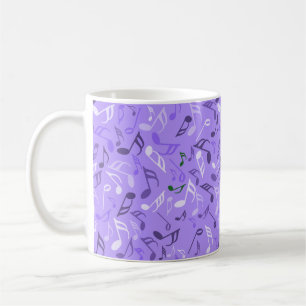 Mug Notes de musique bleu