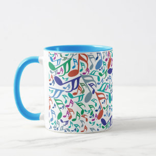 Mug Notes de musique colorée