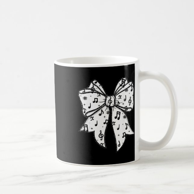 Mug Notes de musique Coquette Bow Professeur de musiqu (Droite)