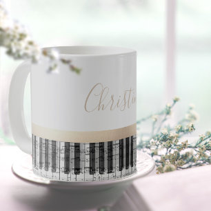 Mug notes de musique piano