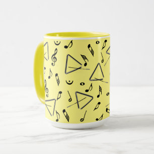 Mug Notes de musique triangulaire