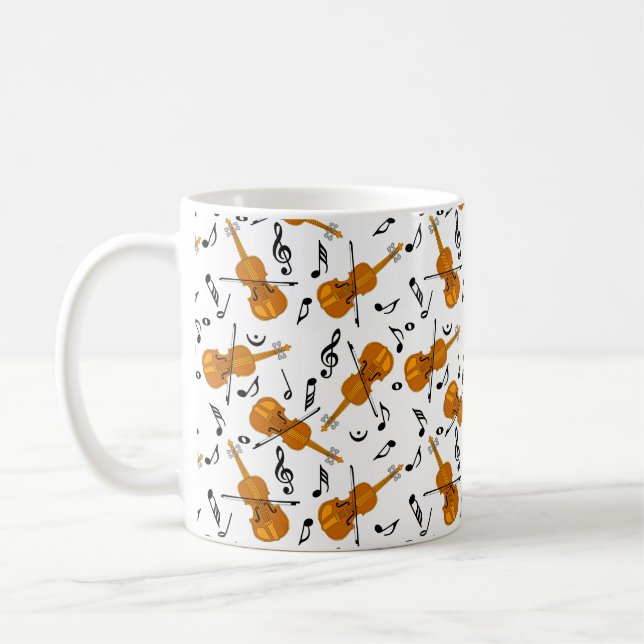 Mug Notes de musique violon (Gauche)