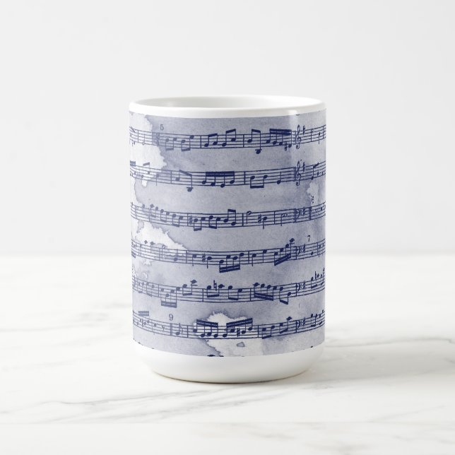 Mug Notes musicales aquarelle (Centre)