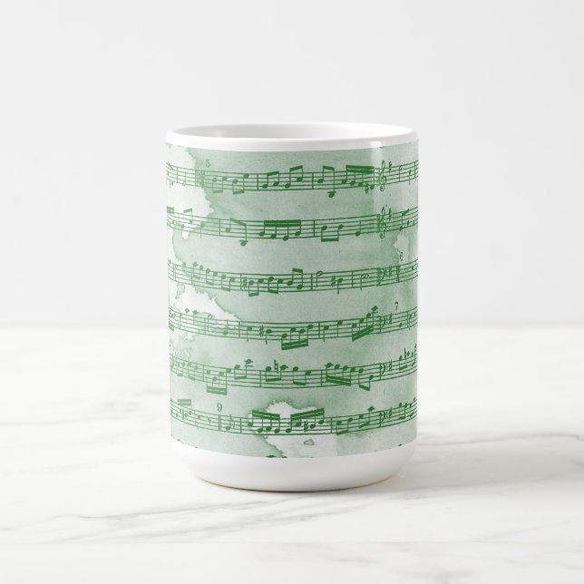 Mug Notes musicales aquarelle (Centre)