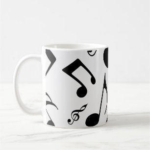 Mug Notes musicales - conception de musique de feuille