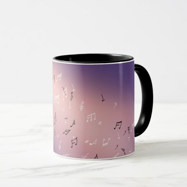 Mug Notes musicales Lilac Moon (Devant droit)
