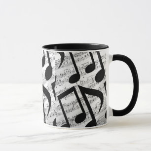 Mug Notes musicales modernes et élégantes