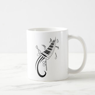 MUG NOTES MUSICALES PIANO CLAVIER TATTOO GRAPHIQUE