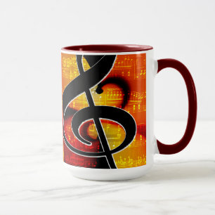 Mug Notes stylées simples pour Cool
