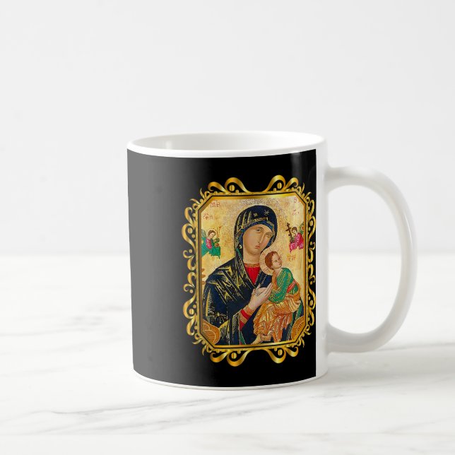 Mug Notre Dame De L'Aide Perpétuelle Béni Mère Mary Ch (Droite)