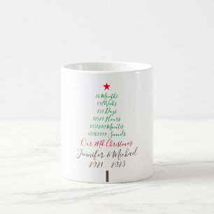 Mug Notre deuxième Noël deux ans Anniversaire marié