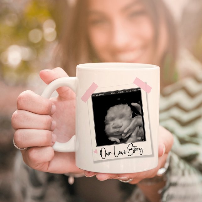 Mug Notre histoire d'amour | Pink Mothers Day Photo Gi (Créateur téléchargé)