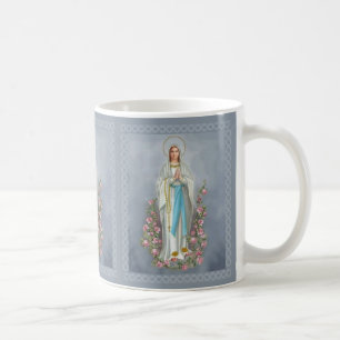 Mug Notre Madame des roses de Vierge Marie de chapelet