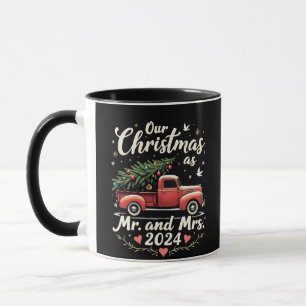 Mug Notre Noël en tant que M. et Mme 2024 Couples asso
