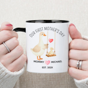 Mug Notre premier cadeau de fête des Mères, Maman et b