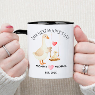 Mug Notre premier cadeau de fête des Mères, Maman et b