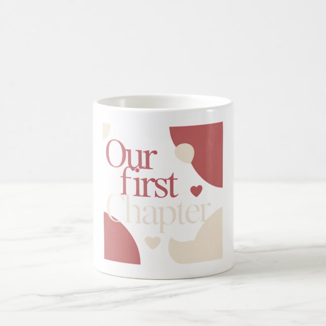 Mug Notre Premier Chapitre – Citation minimale pour la (Centre)