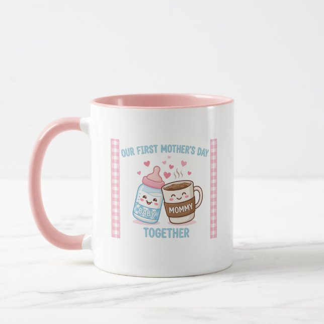 Mug Notre premier Mother's Day ensemble Nouvelle Maman (Gauche)