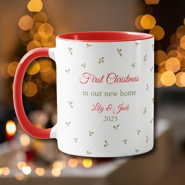Mug Notre Premier Noël Dans Notre Nouveau Maison Modèl (Créateur téléchargé)