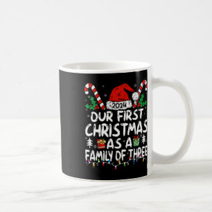 Mug Notre Premier Noël En Famille De Trois 2024 Nouvea