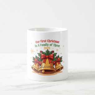 Mug Notre premier Noël en famille de trois 2025