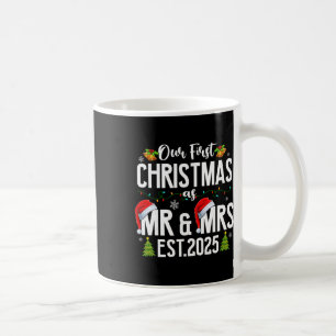 Mug Notre premier Noël en tant que M. et Mme 2025 Mari