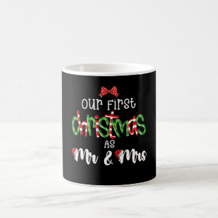 Mug Notre premier Noël en tant que Mme et M. femme mar