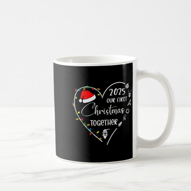 Mug Notre premier Noël ensemble 2025 Correspondance Ch (Droite)