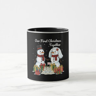 Mug Notre premier Noël ensemble Bonhomme de neige je