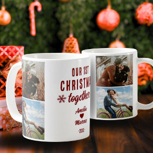 Mug Notre premier Noël Ensemble Coeur 2 Photos